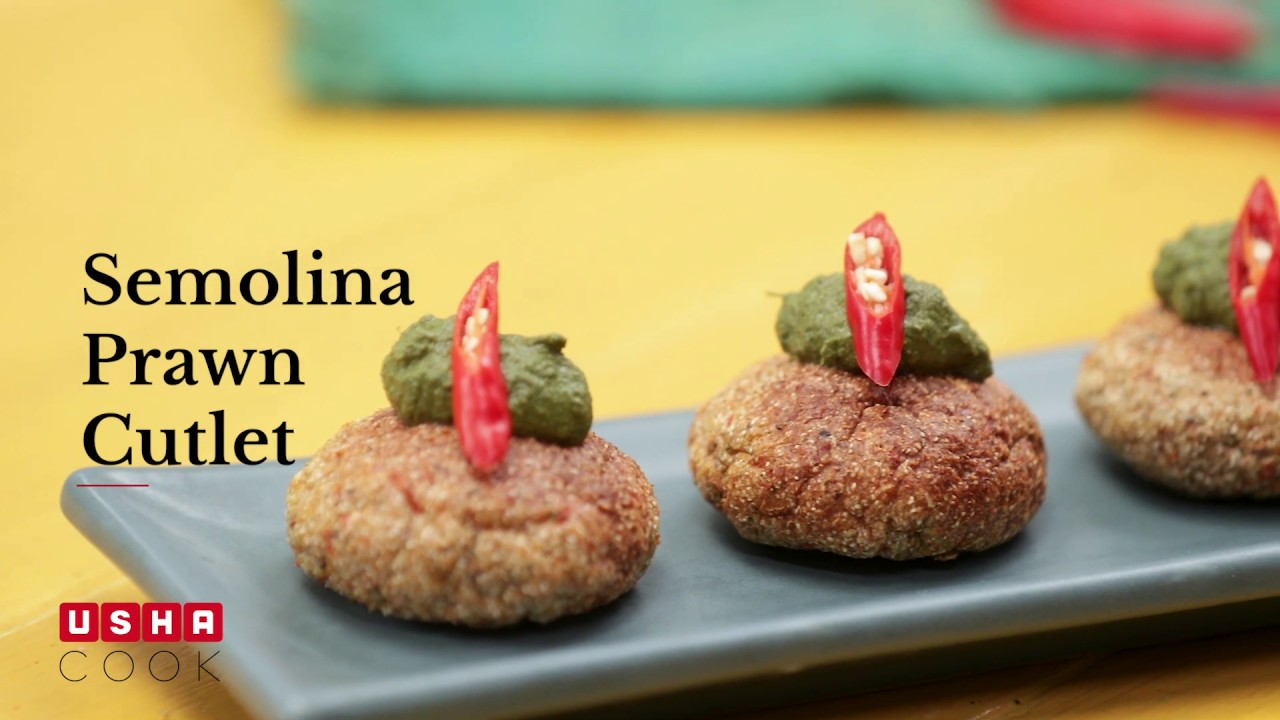 Semolina Prawn Cutlet